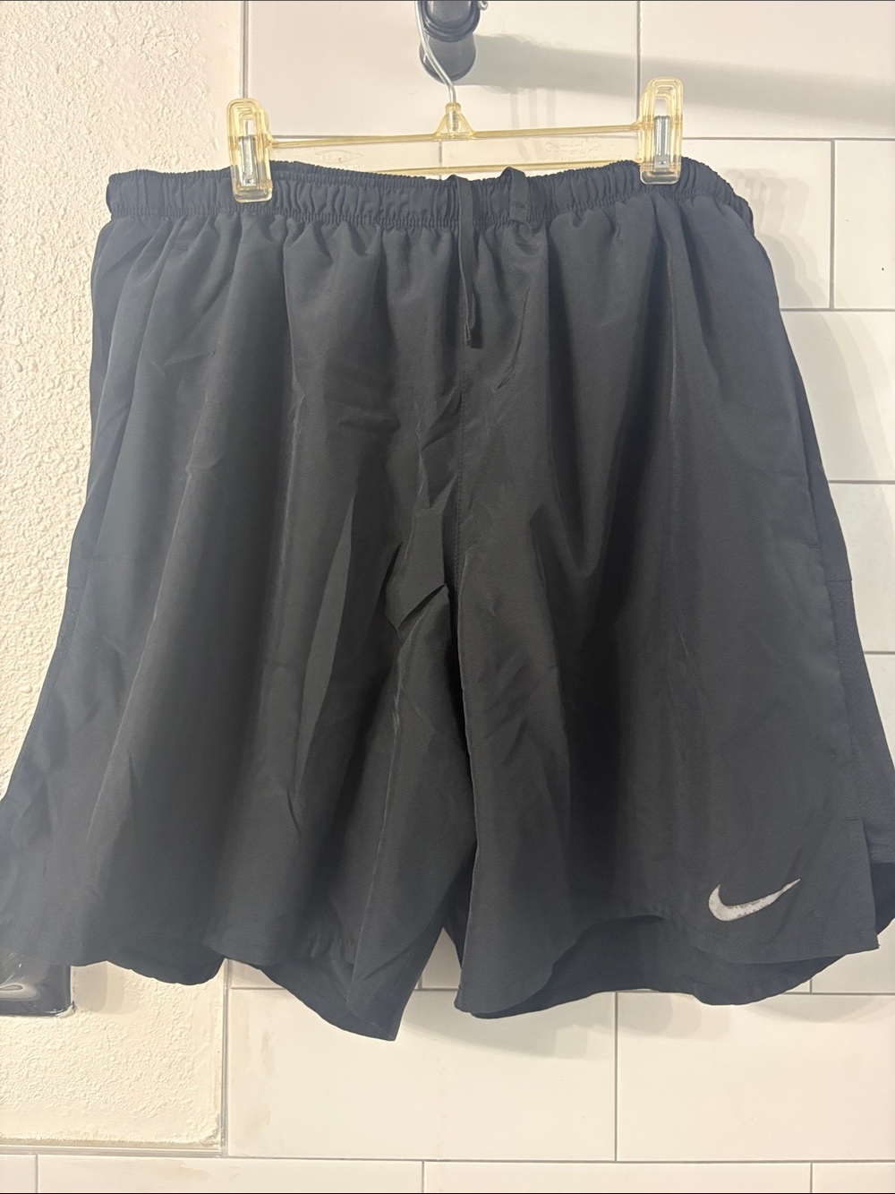 Nike Men’s Black Athletic Training Shorts with Reflective Swoosh